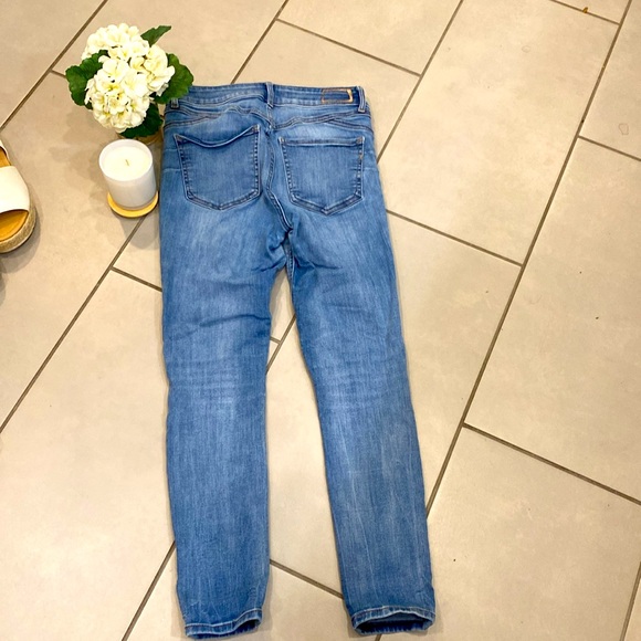 Express Jeans denim perfect lift + Stretch ankle legging high-rise size 8 - Picture 7 of 9